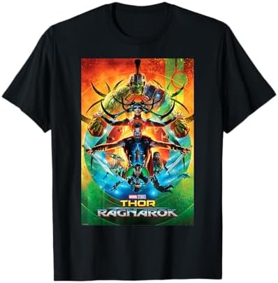 Amazon.com: Marvel Studios Thor Ragnarok Movie Poster Graphic T